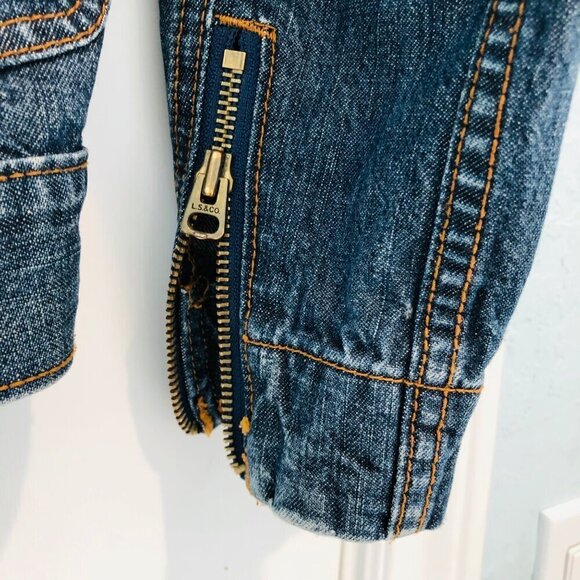 Levis Jean Jacket Limited Edition Mens Size M Moto Biker European Market ? 2005 - Picture 6 of 12